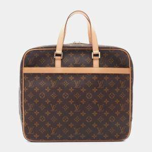 Louis Vuitton Brown Monogram Canvas Port Documan Pegas Briefcase 