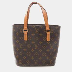 Pre Owned Louis Vuitton Brown Monogram Vavin PM Tote Bag
