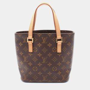 Pre Owned Louis Vuitton Brown Monogram Vavin PM Tote Bag
