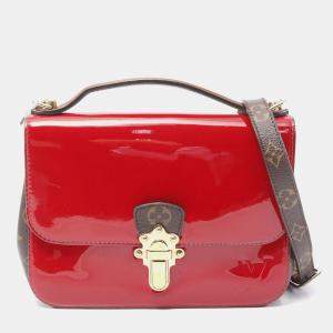 Louis Vuitton Patent Calfskin Monogram Cherrywood BB Scarlet Crossbody Bag