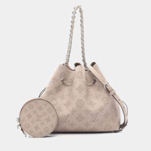 Louis Vuitton Bella Hand Drawstring Shoulder Crossbody Bag Mahina Galet
