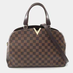Louis Vuitton Brown Damier Ebene Kensington Bowling Handbag