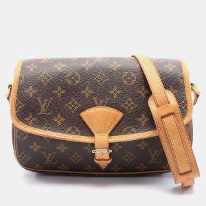 Louis Vuitton Sologne Shoulder Crossbody Bag Monogram Leather Brown