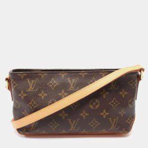 Louis Vuitton Brown Monogram Canvas Trotteur Shoulder Crossbody Bag