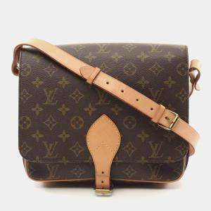 Louis Vuitton Cartouchiere Gm Shoulder Crossbody Bag Monogram Leather Lv