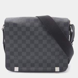 Louis Vuitton Black Damier Graphite Canvas PM District Messenger Bag