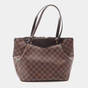 Pre Owned Louis Vuitton Brown Damier Ebene Canvas Westminster GM Tote Bag