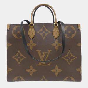 Louis Vuitton Brown Monogram Canvas Giant OnTheGo GM Handbag