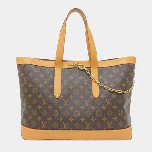 Pre Owned Louis Vuitton Brown Monogram Cava Voyage Handbag