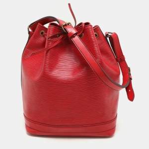 Louis Vuitton Red Epi Leather Noe Bag