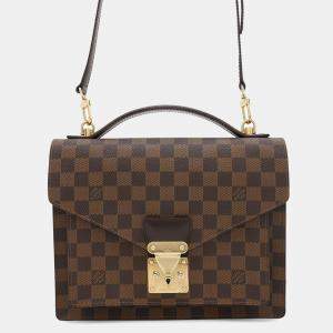 Louis Vuitton Brown Damier Ebene Canvas Monceau Handbag