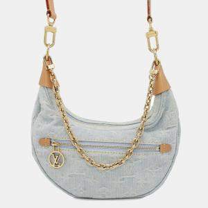 Louis Vuitton Light Blue Monogram Denim Loop Shoulder Bag