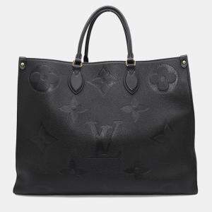 Pre Owned Louis Vuitton Onthego Noirm Monogram Empreinte Leather Size Gm