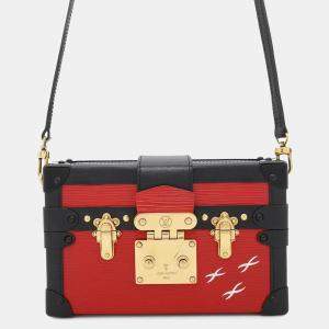 Louis Vuitton Petite Malle Coquelicot/Noir Epi Leather