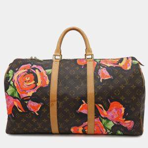 Louis Vuitton Keepall Brown Monogram Rose Size 50