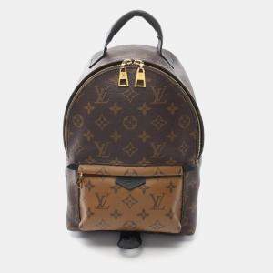 Louis Vuitton Brown Beige Monogram Reverse Palm Springs PM Backpack