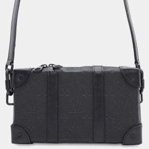Louis Vuitton Black Monogram Taurillon Soft Trunk Shoulder Bag