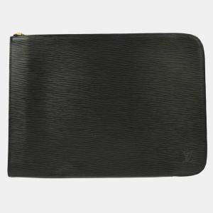 Louis Vuitton Black Epi Leather Documents 38 Business Bag