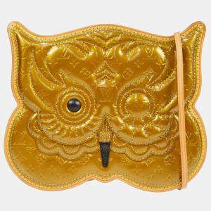 Louis Vuitton Bronze Vernis Leather Conte de Fees Owl Pochette Shoulder Bag