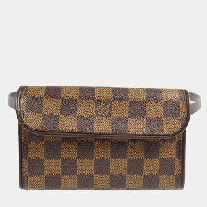 Louis Vuitton Damier Ebene Canvas Pochette Florentine Belt Bum Bag 