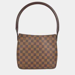 Pre Owned Louis Vuitton Damier Ebene Canvas Looping MM Handbag