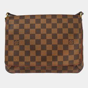 Louis Vuitton Damier Ebene Canvas Musette Tango Long Strap Shoulder Bag