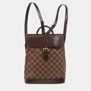 Louis Vuitton Brown Damier Ebene Soho Backpack