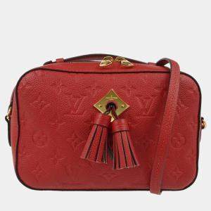 Louis Vuitton Red Monogram Empreinte Saintonge Crossbody