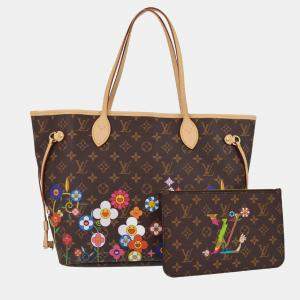 Louis Vuitton LV x TM Monogram Neverfull MM Shoulder Tote Bag