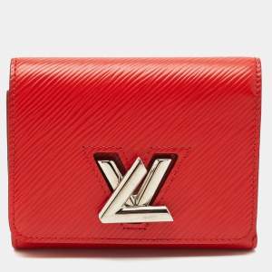 Louis Vuitton Coquelicot Epi Leather Twist Compact Wallet 