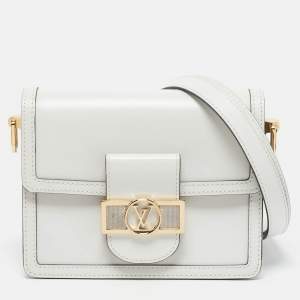 Louis Vuitton Blanc Leather Dauphine Mini Bag