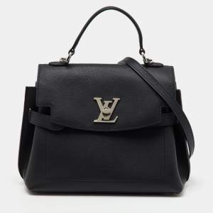 Louis Vuitton Black Leather LockMe Ever BB Bag