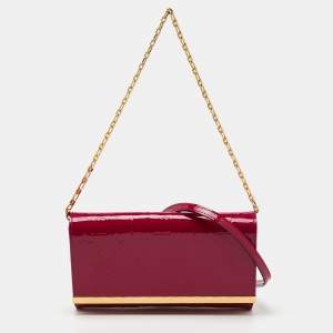 Louis Vuitton Indian Rose Monogram Vernis Ana Clutch Bag