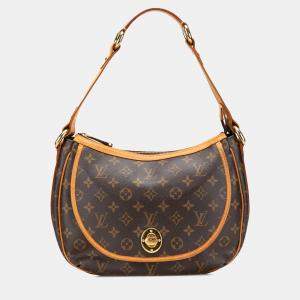 Pre Owned Louis Vuitton Brown Monogram Tulum PM