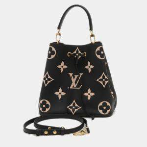 Pre Owned Louis Vuitton Black Monogram Empreinte Neonoe MM Shoulder Bag 