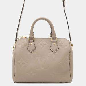 Louis Vuitton Beige Monogram Empreinte Speedy Bandouliere 25 Shoulder Bag