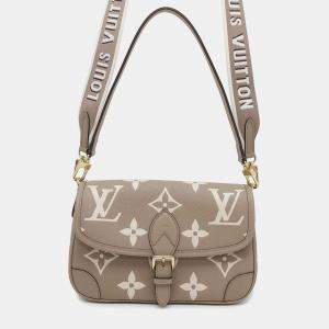 Louis Vuitton Beige Monogram Empreinte Leather Diane Shoulder Bag