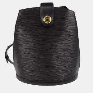 Pre Owned Louis Vuitton Black Epi Leather Cluny Shoulder Bag