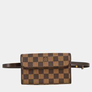 Louis Vuitton Brown Damier Ebene Canvas Pochette Florentine Waist Bag