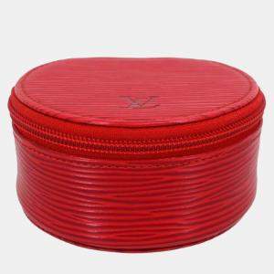 Louis Vuitton Epi Red Ecrin Bijou  Jewelry Case Pouch