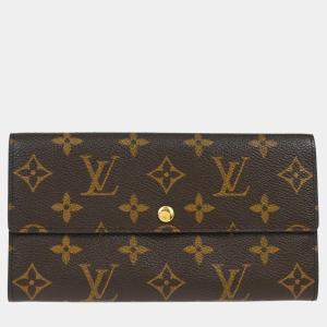 Louis Vuitton Brown Monogram Small Porte Monnaie Credit Wallet