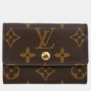 Louis Vuitton Monogram Porte Monnaie Plat Coin Case Wallet