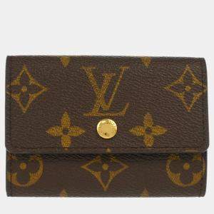 Louis Vuitton Monogram Porte Monnaie Plat Coin Case Wallet
