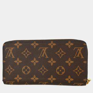 Louis Vuitton Brown Monogram Canvas Zippy Wallet