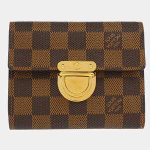 Louis Vuitton Brown Damier Ebene Canvas Portefeuille Wallet