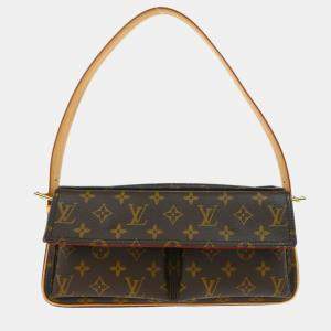 Pre Owned Louis Vuitton Brown Monogram Viva Cite MM Handbag
