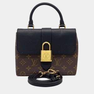 Louis Vuitton Black/Brown Coated Canvas and Leather Rocky BB bag
