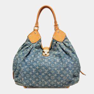Louis Vuitton Blue Monogram Denim Mahina XL