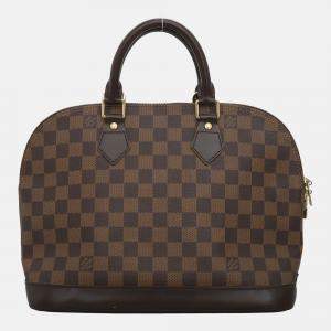Louis Vuitton Brown Damier Ebene Alma PM Bag