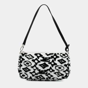 Louis Vuitton Black/White Urs Fischer Monogram Pochette Accessories
